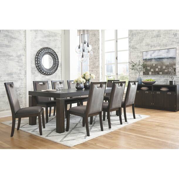 Lark Manor Hausman 8 Piece Extendable Dining Set And Reviews Wayfair 0035